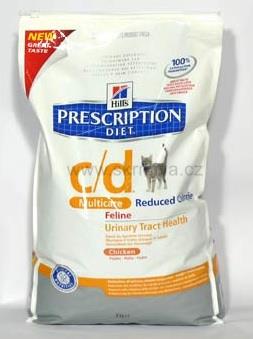 Hill's Feline C/D Urinary Stress Red. Calorie 1,5kg