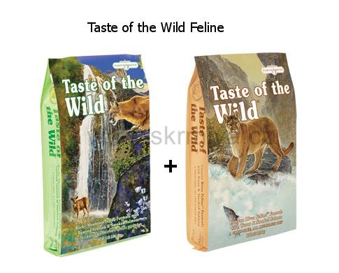 Taste of the Wild Feline - Canyon River Feline 2kg + Rocky Mountain Feline 2kg