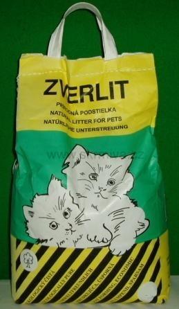 ZVERLIT zelený Podestýlka pro kočky hrubá 6kg